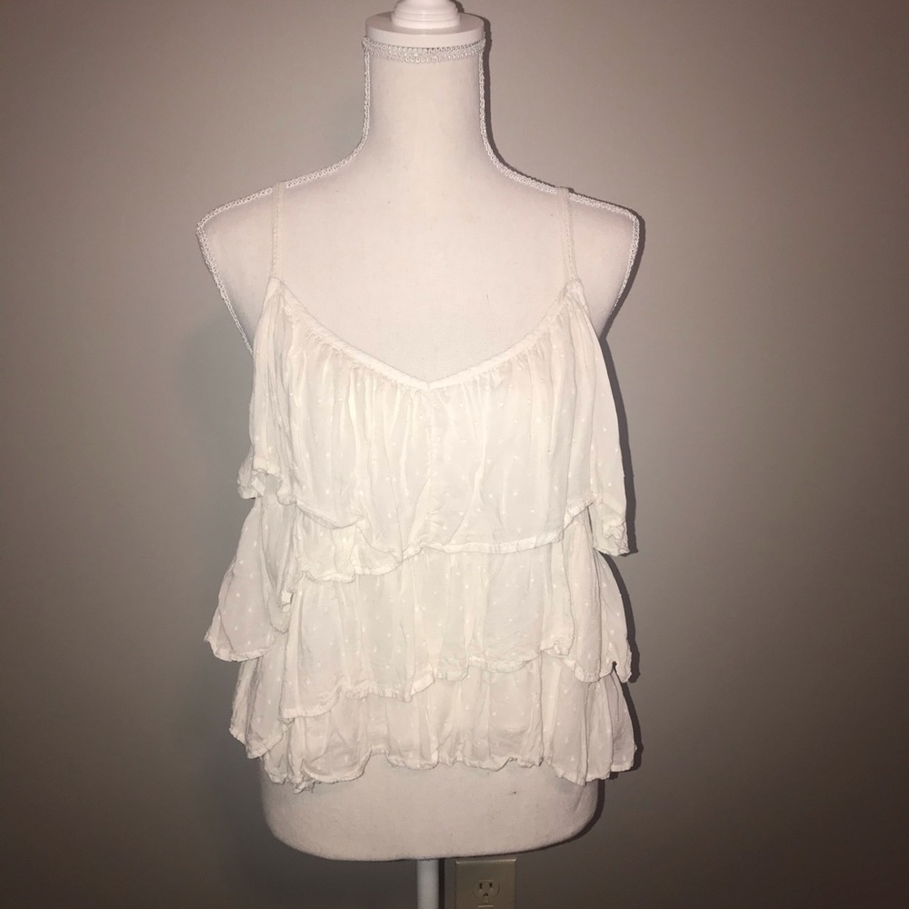 Urban Outfitters layered cream tank